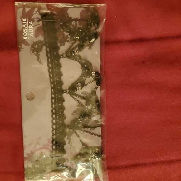 *NWT* Hot Topic's Cosmic Aura Black Lace Beaded Choker - Picture 11 of 16
